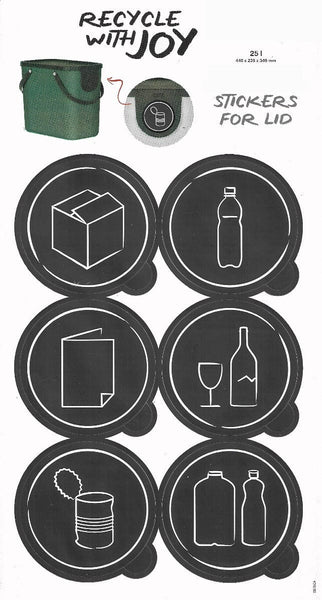 Image showing the 6 wasgte stream icons that are to be placed on the flap