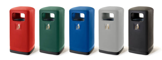 100 Litre External Street Litter Bins available in a range of different colors fitting any environment.