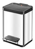 Hailo Trento Oko Single Compartment Pedal Bin in Stainless Steel. Silent Closing Lid.
