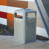 122 Litre capacity Outdoor Litter Bin with a Perforated Steel build.