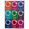 Lift Top Litter Bin in 5 Colours with optional recycling sticker - 48 Litre
