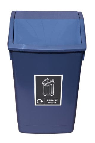 Swing Bin with Recycling Pictogram - 60 Litre