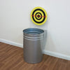 70 litre Open Top Galavanised Steel Circular waste bin with optional target board.