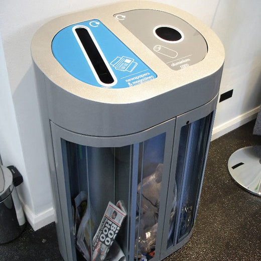 Torpedo Double Recycling Bin - 120 Litre
