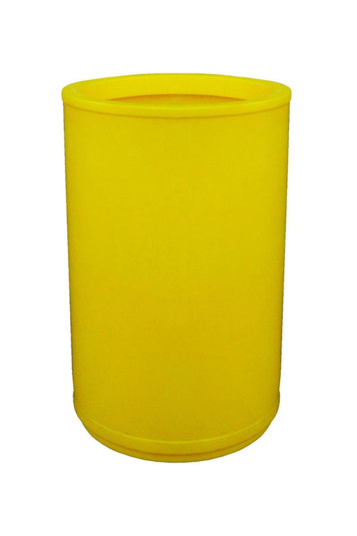 UV resistant 90 litre litterbin with weighted base and open aperture
