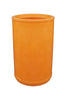 90 Litre orange litter bin suitable for external use, freestanding wiith weighted base