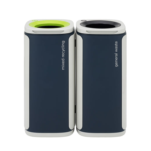 Two Wastee Bins arranged together with a magnetic feature.