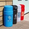 Domed Top Recycling Bin - 84 Litres