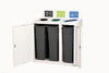 Zeus 3 Bay Recycling Station - 3 x 80  Litre Compartments